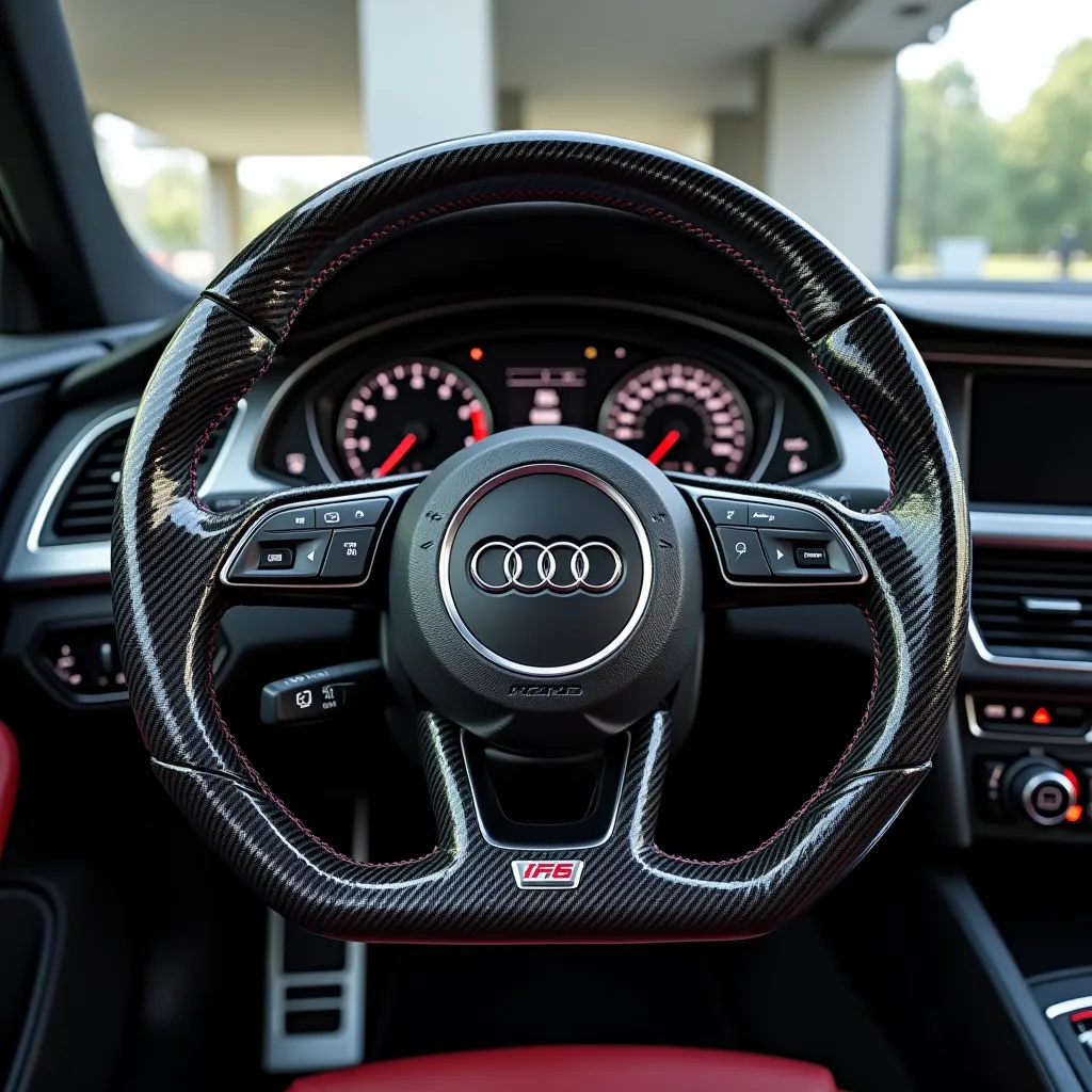 Audi A4 B7 Carbon Fiber Steering Wheel