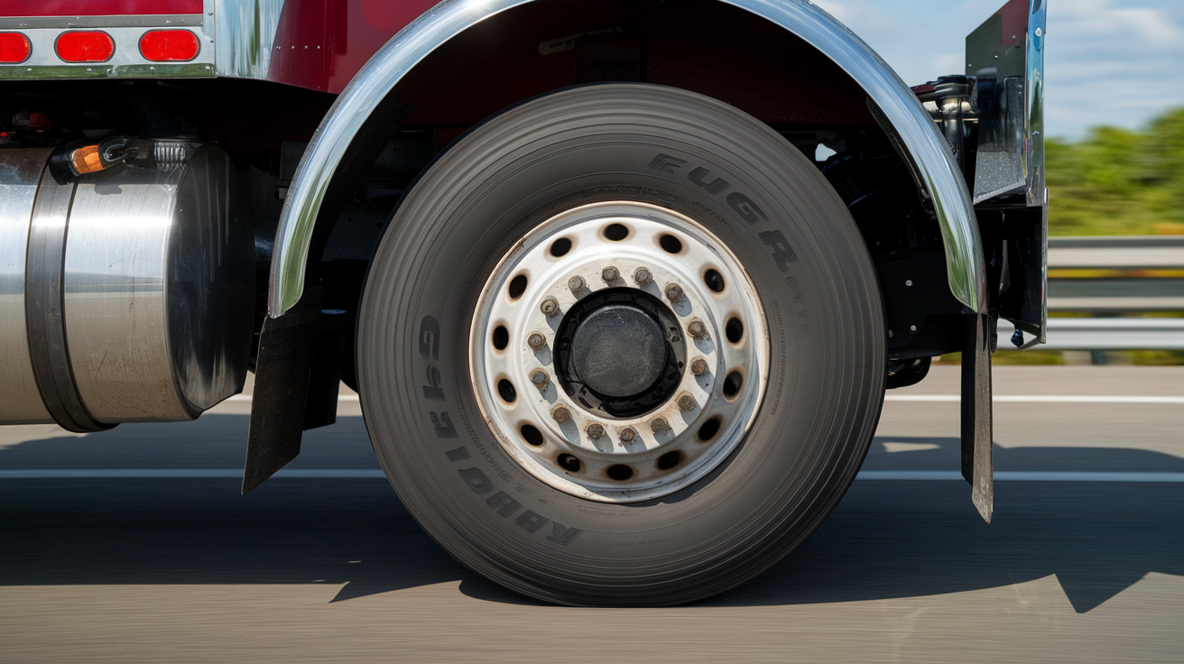 Semi truck steer tire wear patterns