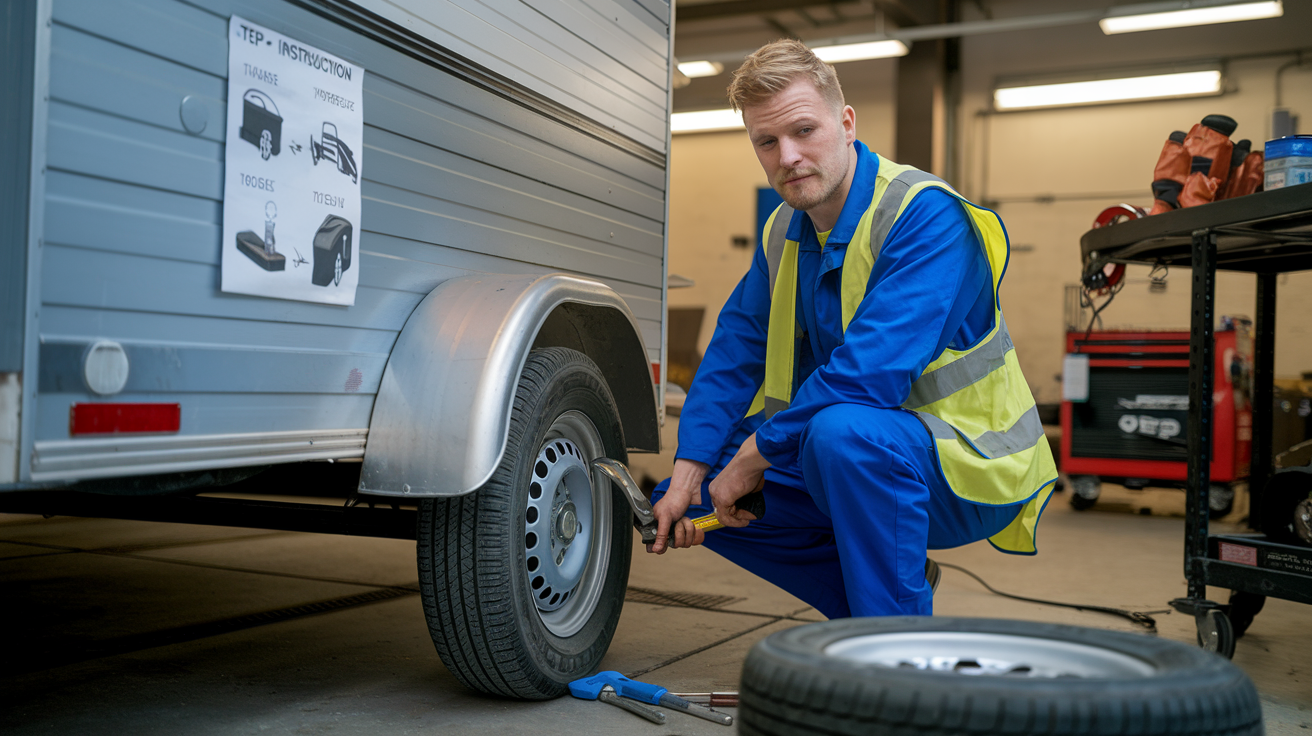 Stap-voor-stap handleiding voor het vervangen van banden, banden aanhangwagen vervangen